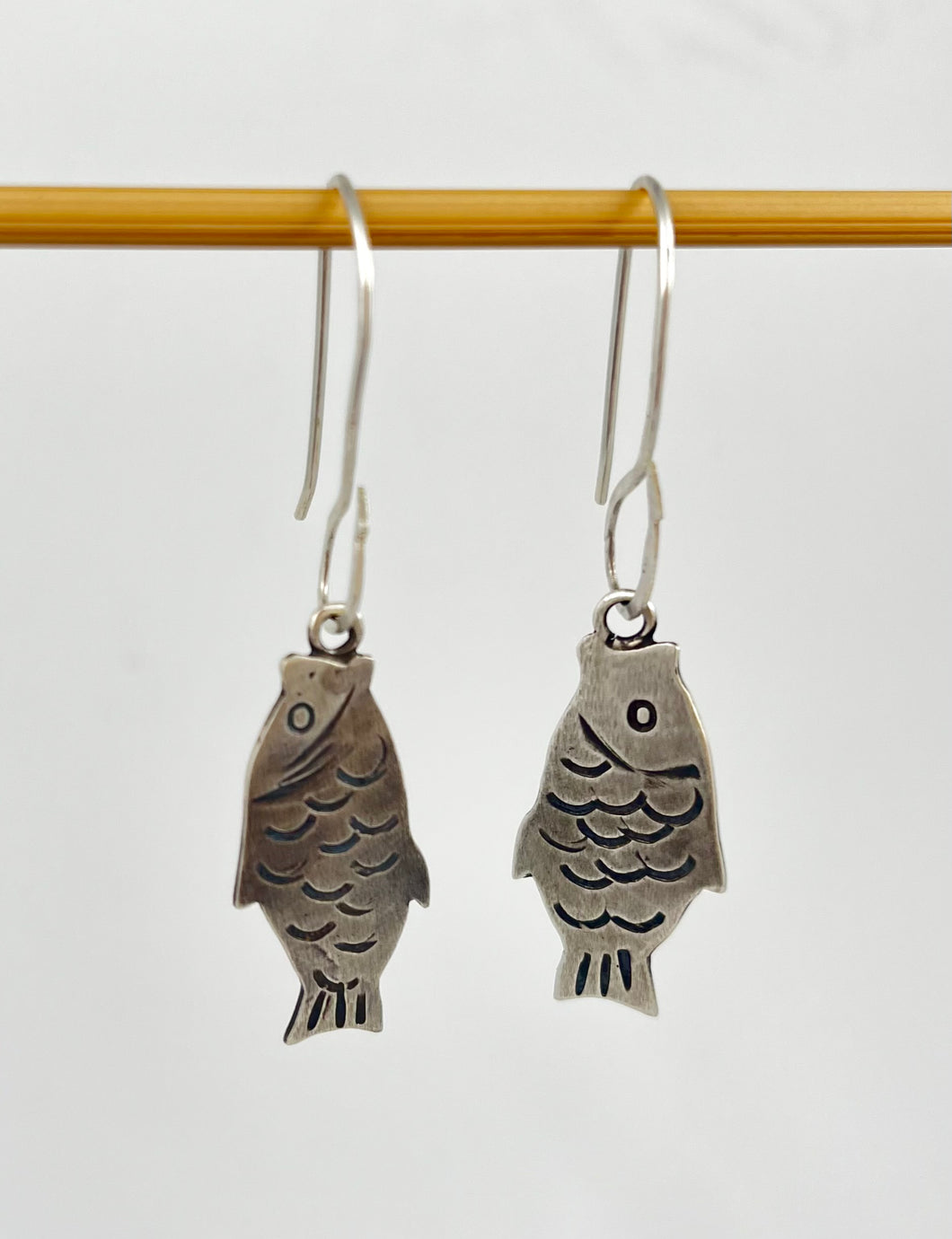 Hooked Fish Earrings